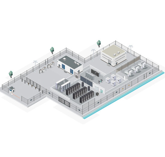 Skisse på sikring av datasenter